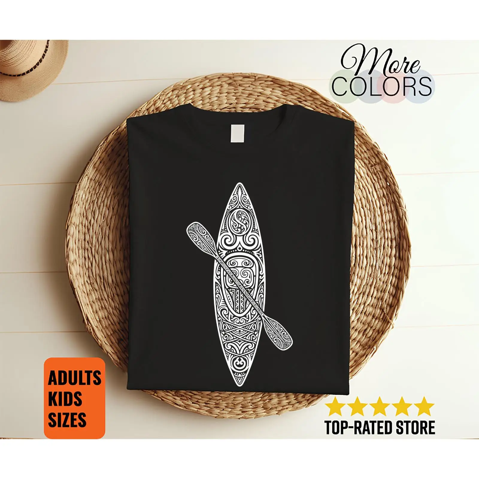 Tribal Kayak Canoe T Shirt Pad - Outdoor Adventure Ideas 评论和价格