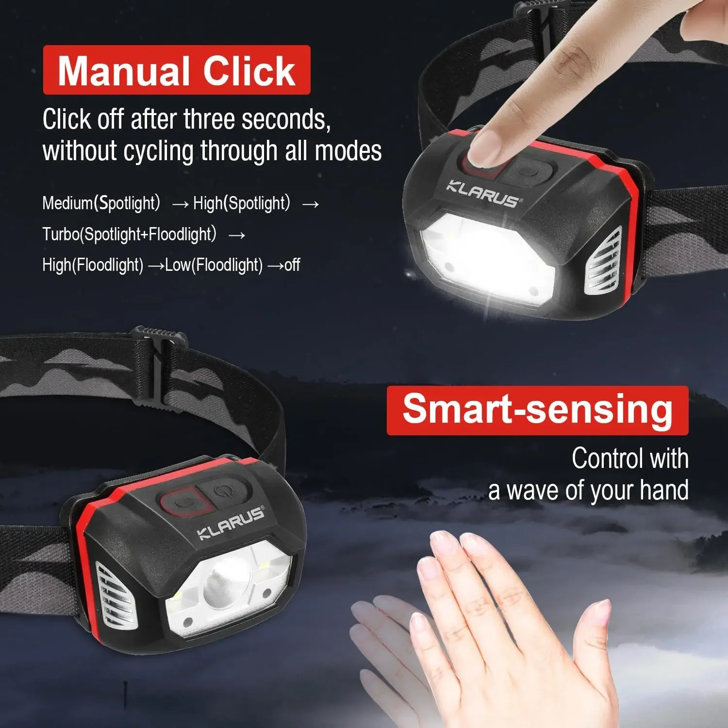 klarus HM1 IPX6 Waterproof Rec - Headlamp Waterproof Rechargeable 评论和价格
